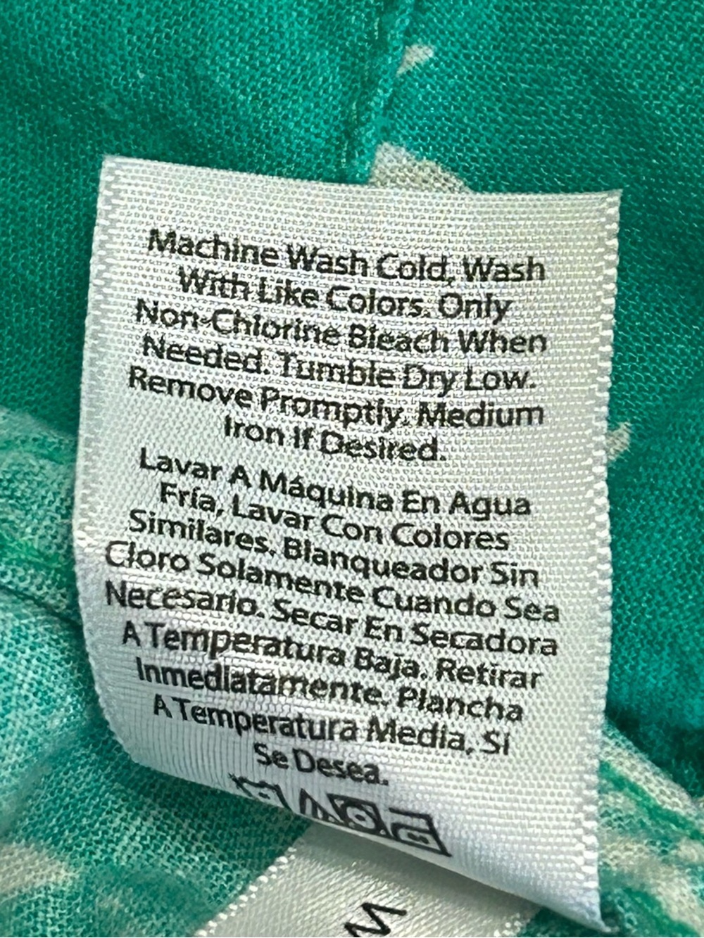 Wonder Nation Boys Tropical Button Up Shirt 5T Teal Green - Picture 5 of 7